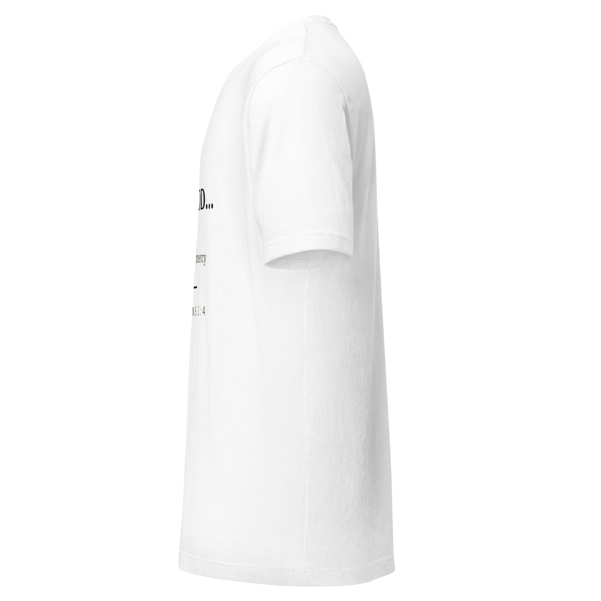 BUT GOD White Tee — Left View