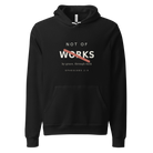 NOT OF WORKS Black Hoodie — Back View