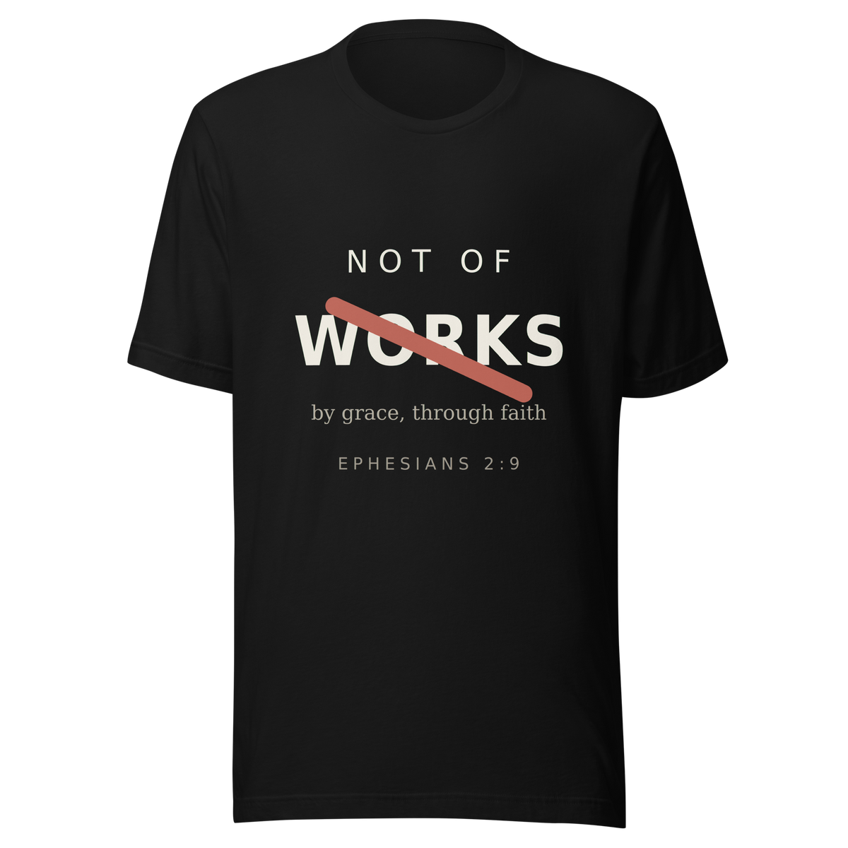 NOT OF WORKS Black Tee — Back View