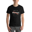 NOT OF WORKS Black Tee — Front View