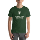 STAND FIRM BE ARMED Forest Tee — Front View