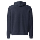 SET FREE Heather Navy Hoodie — Back View